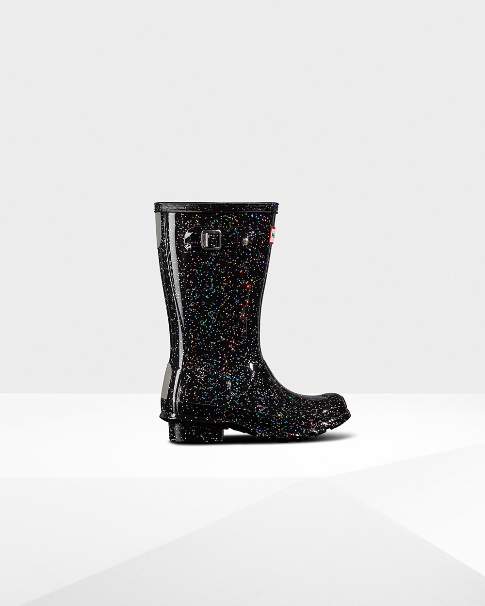 Hunter Niños Original Big Giant Glitter - Botas de Lluvia Negras - 572-YPEAZX